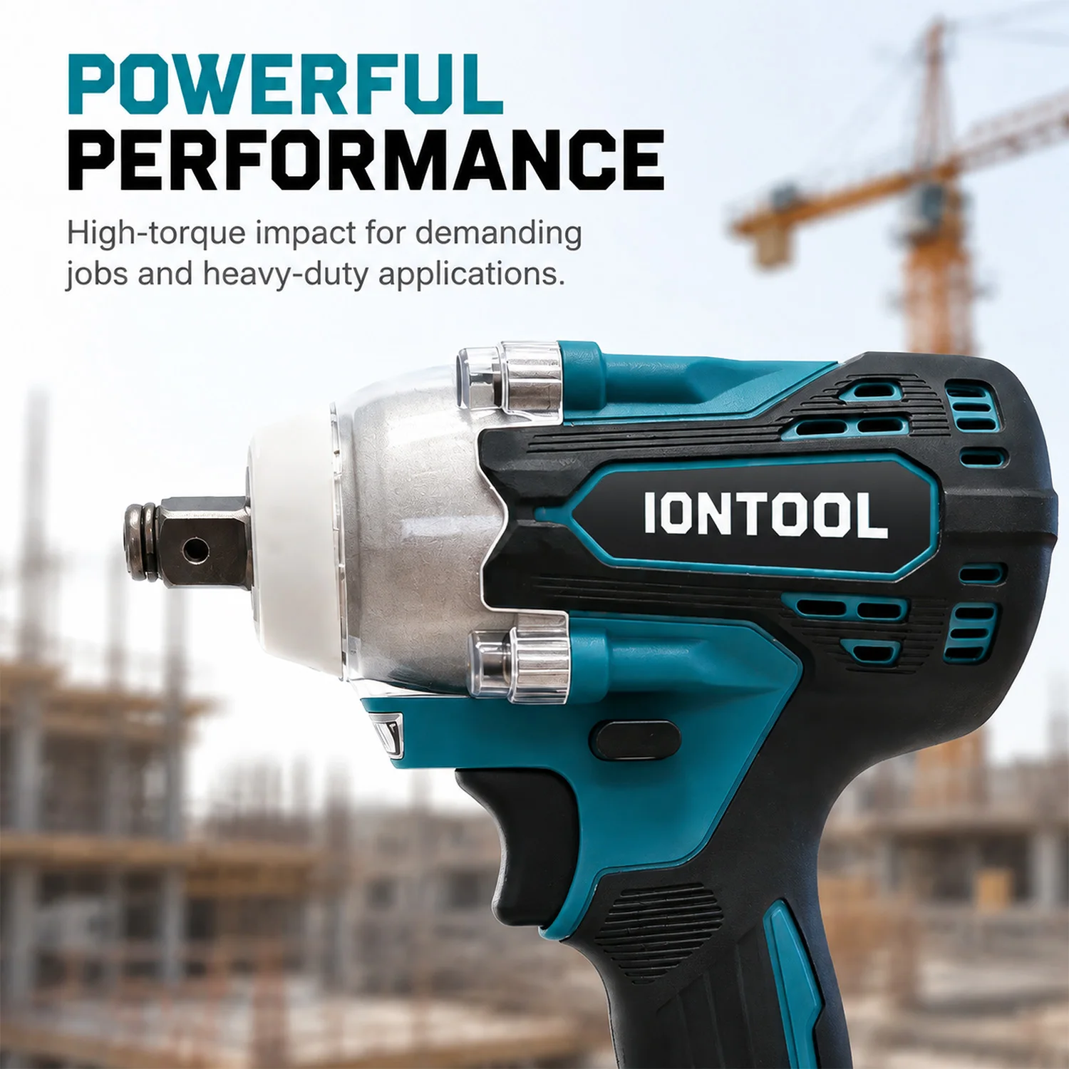 IONTOOL Dependable Robust 380N.m Cordless Impact Wrench for Auto Service DIY Projects and Mechanical Work Power Tool