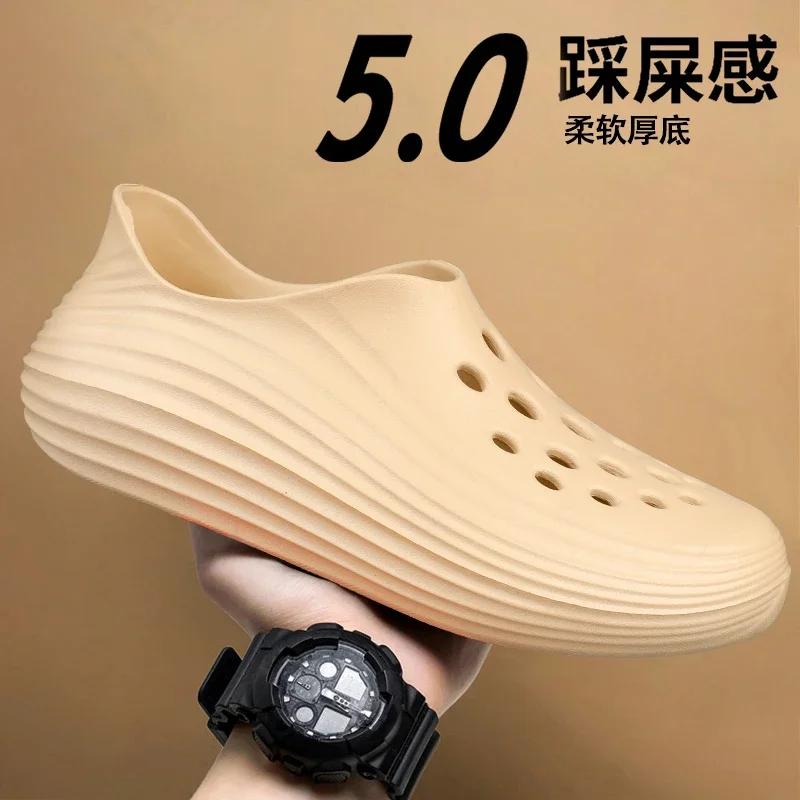 Summer Fashion Lightweight Men's Sandals EVA Man Beach Shoes Breathable Soft Men Water Shoes Comfortable Casual Walking Sneakers