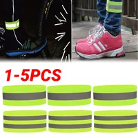 1-5PCSReflective Armband Adjustable Reflective Bracelet Strap High Visibility Safety Reflector for Night Walking Cycling Running
