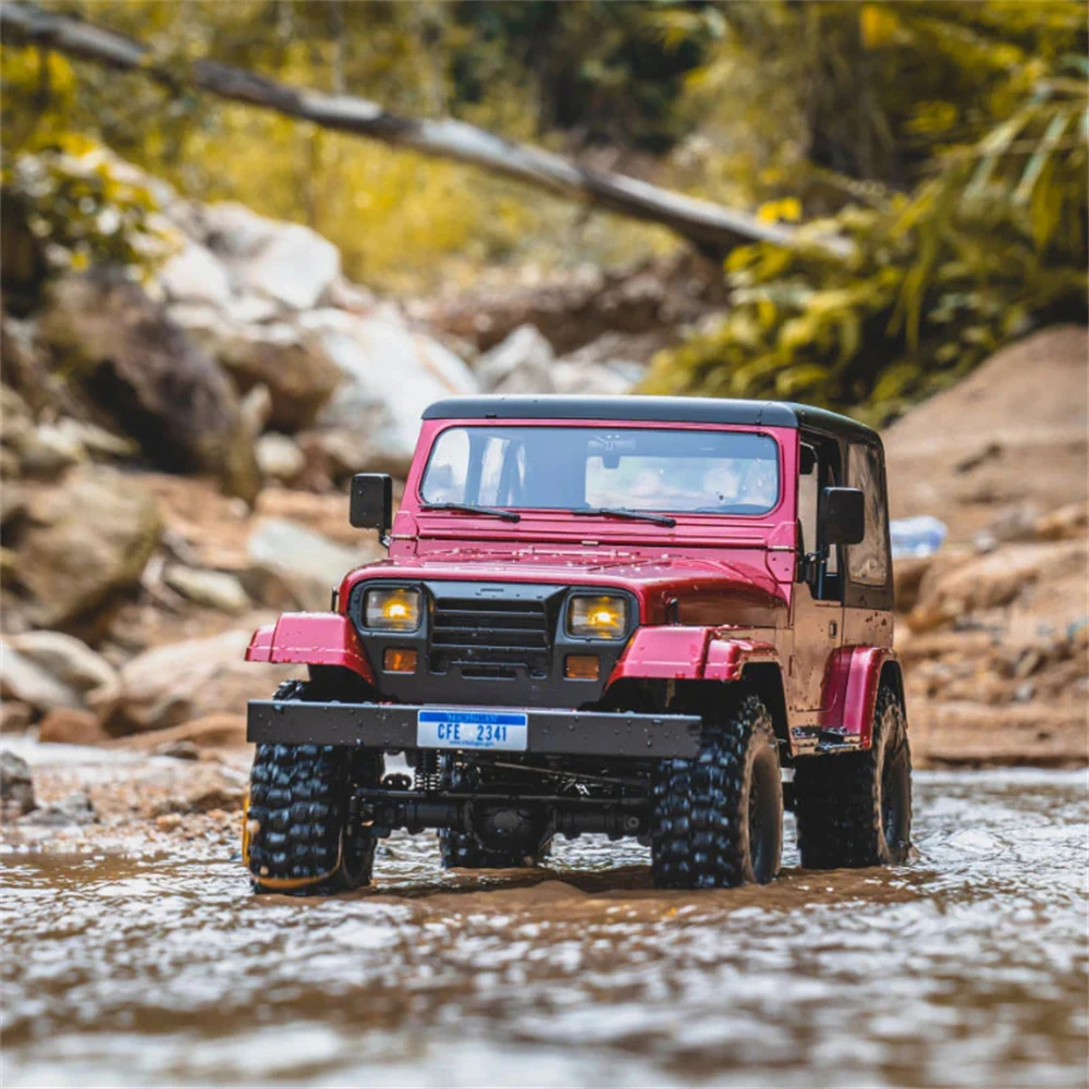 FMS ROCHOBBY Mashigan RS Red RTR 1/10 2.4G 4WD RC Car Rock Crawler Off-Road Climbing Truck Full Proportional Vehicles Model