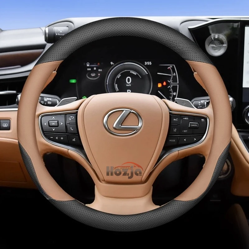 

Leather Car Steering Wheel Cover for LEXUS VX RX TXL LX IS CT TX ES GX LS UX LM RZ Series Steering Covers Interior Accessories