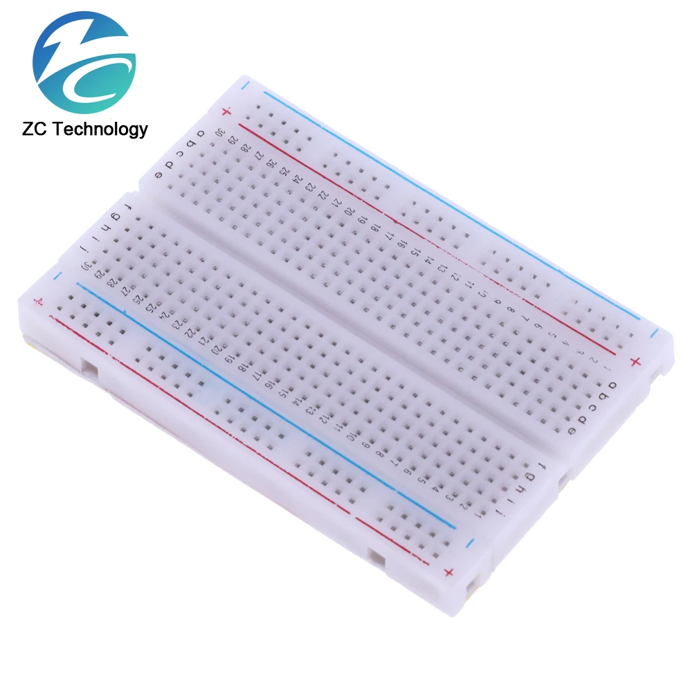 8.5x5.5cm 400 Tie Points Solderless PCB Breadboard Mini Universal Test Protoboard DIY Bread Board for Bus Test Circuit Board