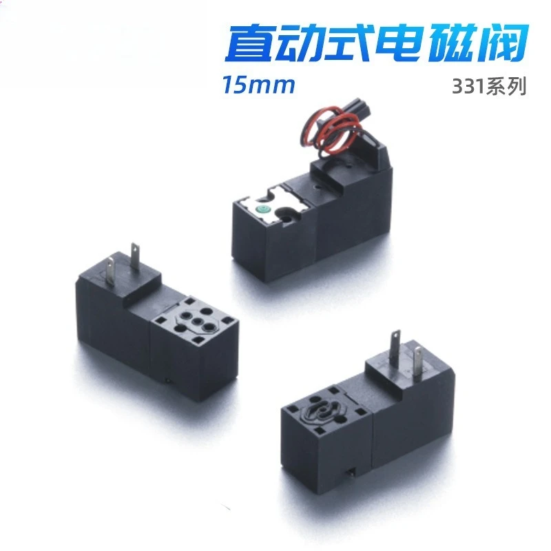 15mm Direct Acting Mini Solenoid Valve 2 Position 3 Way Coil For Knitting Machinery Control Module