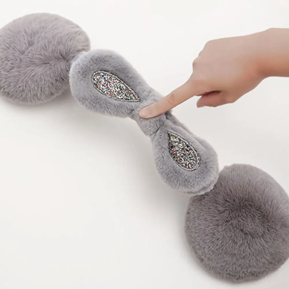 

Ear Muffs for Kids Soft Comfortable Reusable Winter Ear Protectors Washable Warm Earmuffs for Children Toddler Girls Grey