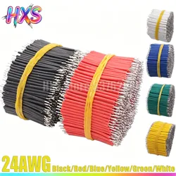 100PCS/LOT Tin-Plated Breadboard PCB Solder Cable 24AWG 3/4/5/6/8/10cm Fly Jumper Wire 1007-24AWG Connector Wire