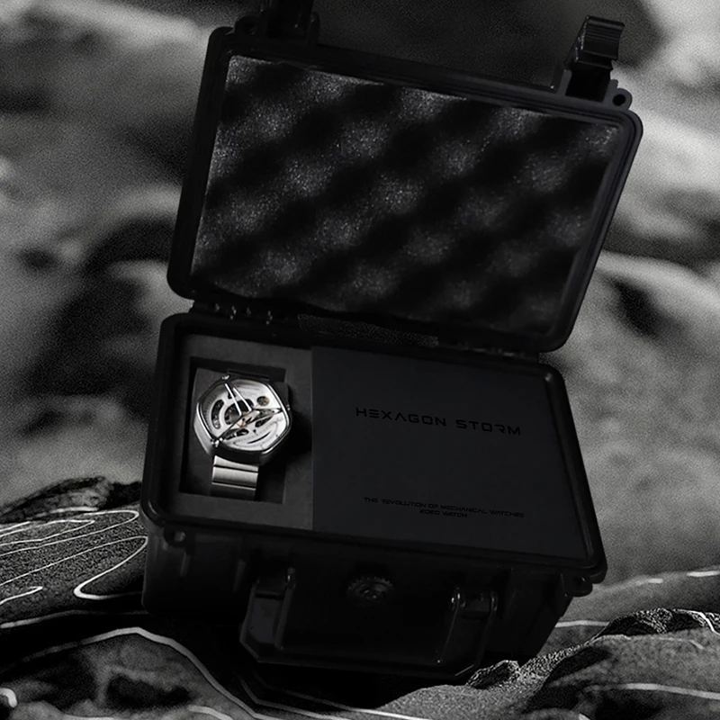 EOEO Luxury Brand Mens orologi in acciaio inossidabile moda orologio da polso da uomo Business Hong Kong movimento orologio meccanico impermeabile