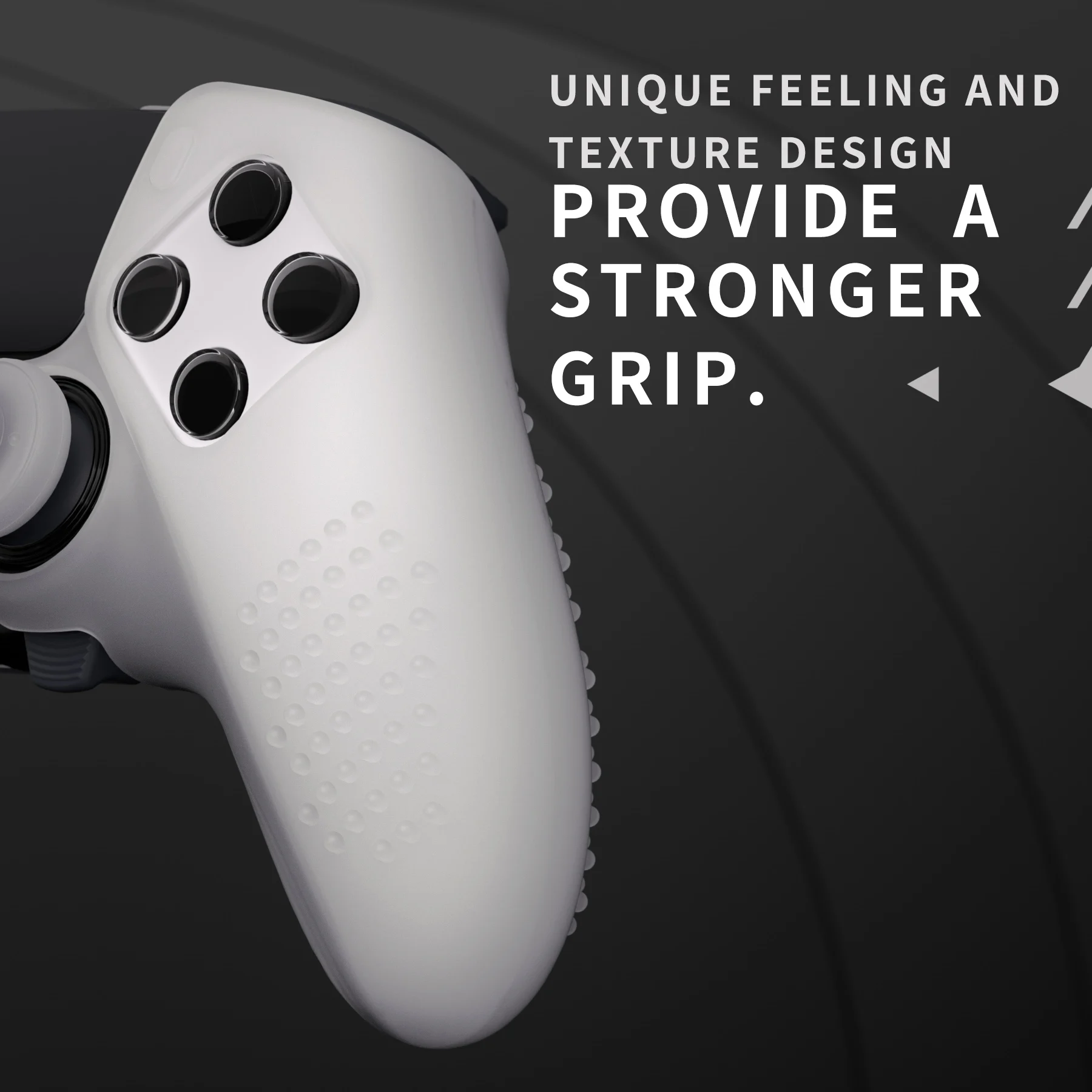 PlayVital funda protectora de silicona antideslizante para ps5 Edge Controller, edición con tachuelas 3D, piel con 6 tapas de agarre para el pulgar