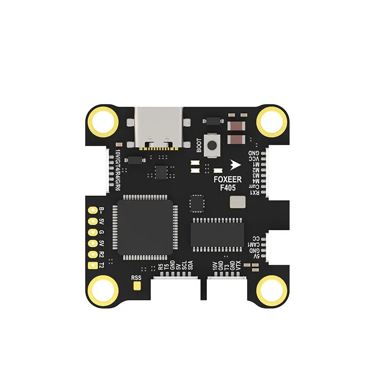 TopESFOXEER F405 V2 Flight Stack 55A BLHeli32 ESC 4-8S Lipo ICM42688-P Gyro Dual Camera Port For FPV Racing Drone