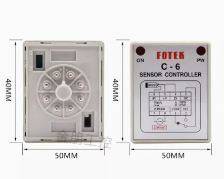 

C-6-220V C-6-110V C-6-24V Стандартный контроллер механического датчика FOTEK, новый и оригинальный 220 В переменного тока
