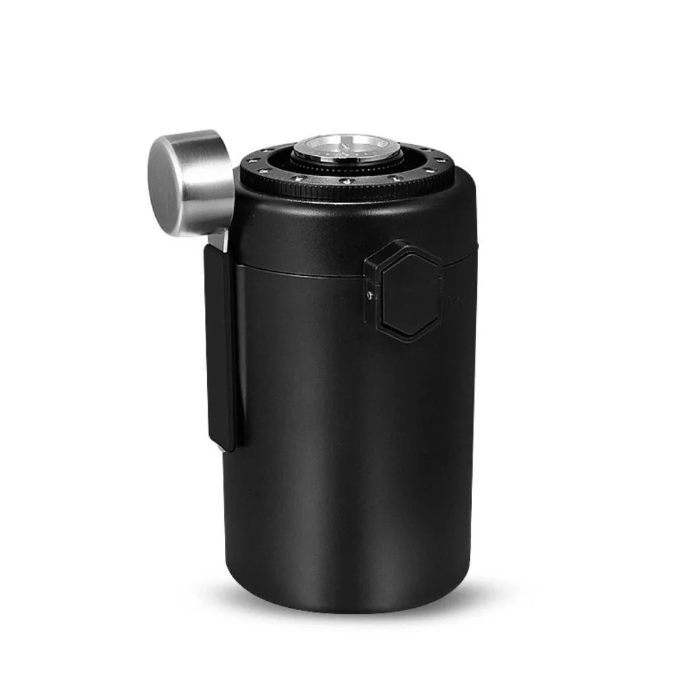 

600 ML Coffee Bean Storage Jars Double Layer Stainless Steel Vacuum Coffee Container with Spoon Airtight Preservation