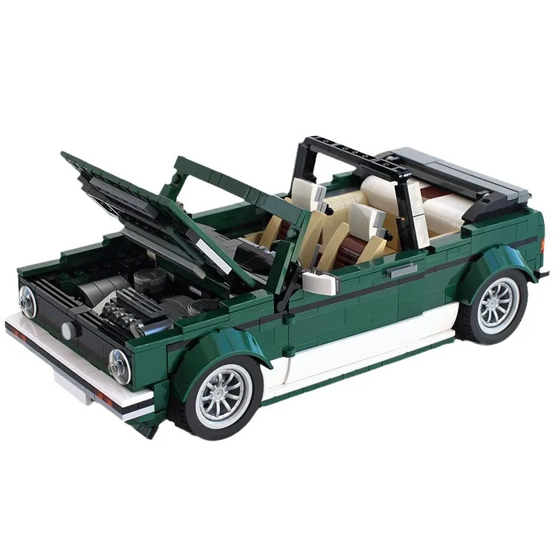 New in Technical Car Golf MK1 Cabriolet Bricks Set MINI Cooper Building Blocks Assemble Bricks Vehicle Model CHristmas Toys