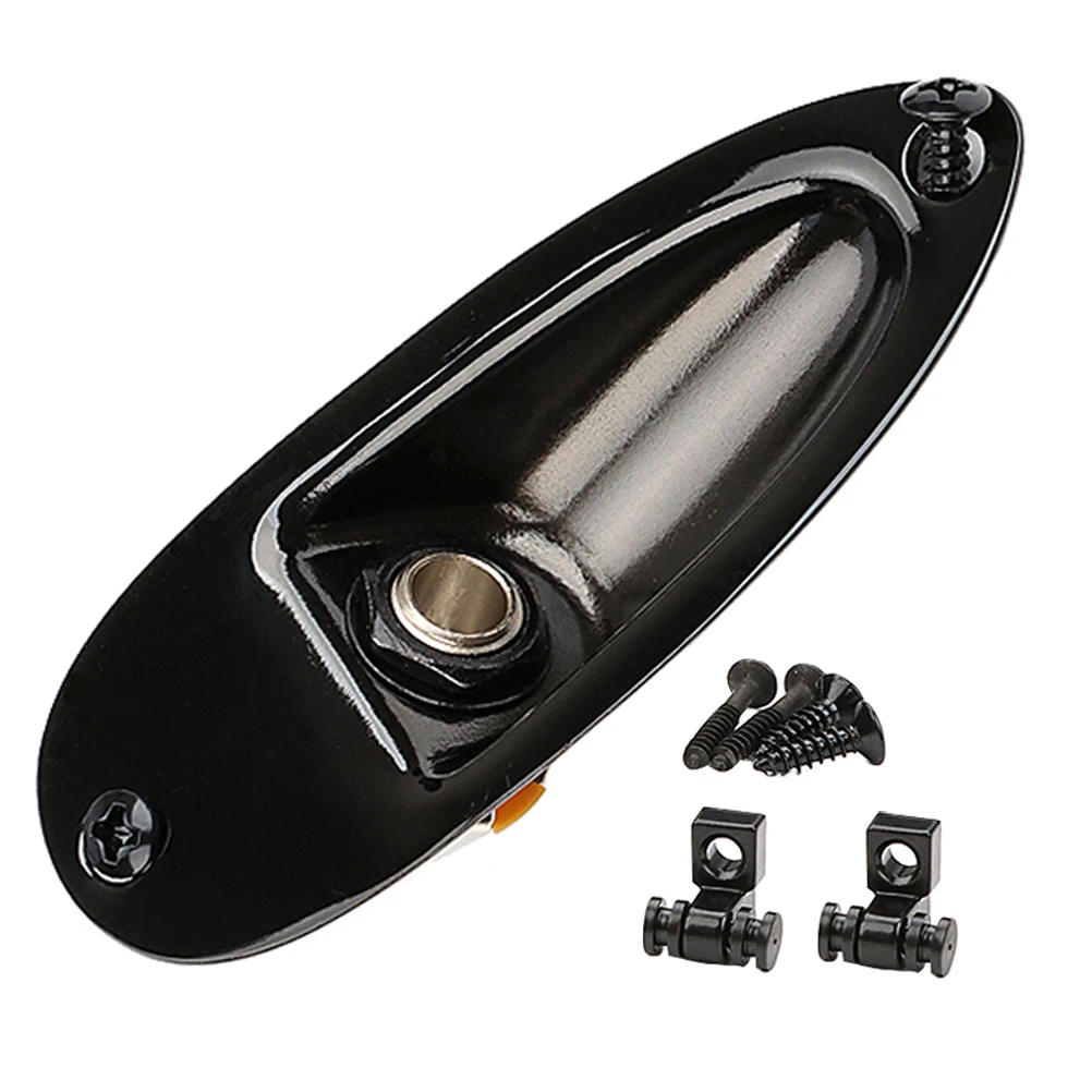 

Black Boat Insert Set Electric Guitar Parts Bass Output Jack for Useful Accessory
