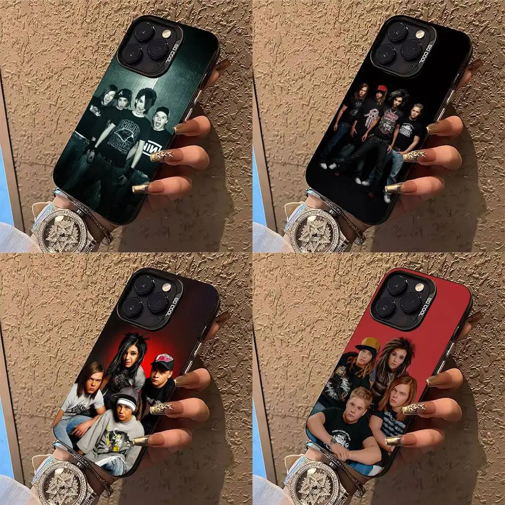 

T-Tokio Hotel Phone Case For iPhone 17,16,15,14,13,12,X,8,Pro,Max,Plus,E,SE4,Air,Mini IMD Matte Black