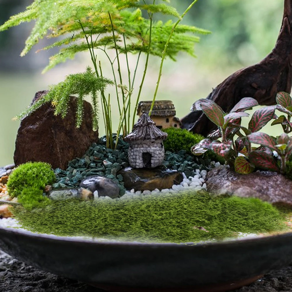 

Artificial Moss for Outdoor Planters Faux Green Moss for Plants Indoor DIY Projects Potted Plant Decor Garden Simulation Craft