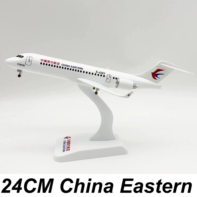 Alloy Model 24cm China Eastern Airways ARJ-21 Aircraft With Landing Gear Metal Simulation Plane Home Ornament Airplane