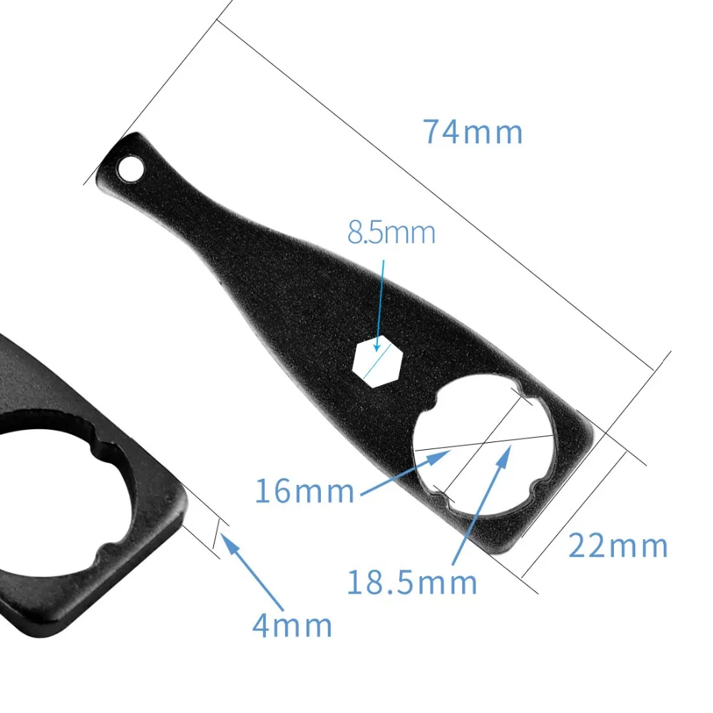 Aluminium-Knopfschlüssel für Gopro Hero 13 12 11 DJI Yi SJcam Sport-Action-Kamera M5 Rändelschraube, Stativ-Adapter-Zubehör – Detail 2