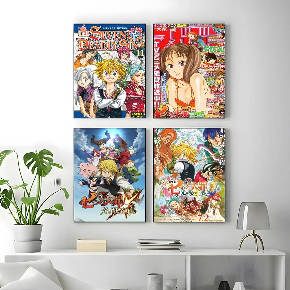 Anime The Seven Deadly Sins Poster Poster High Quality Wall Art for Home Office Bedroom Living Room Perfect