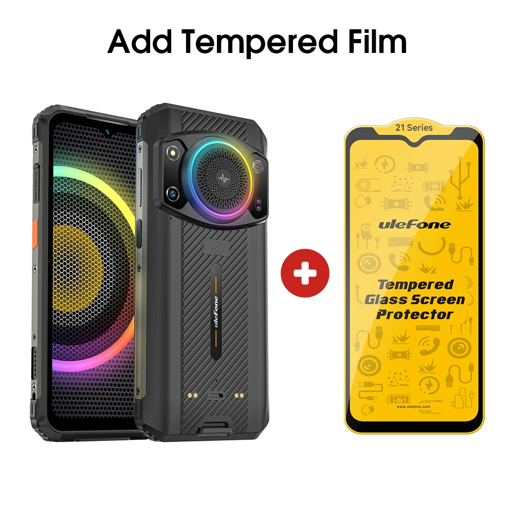 Ulefone Armor 21 wytrzymały telefon 16GB RAM 256GB ROM smartfon Android 15 G99 moblie Phone 64MP 9600mAh 4G komórkowa wersja globalna — zdjęcie produktu 10