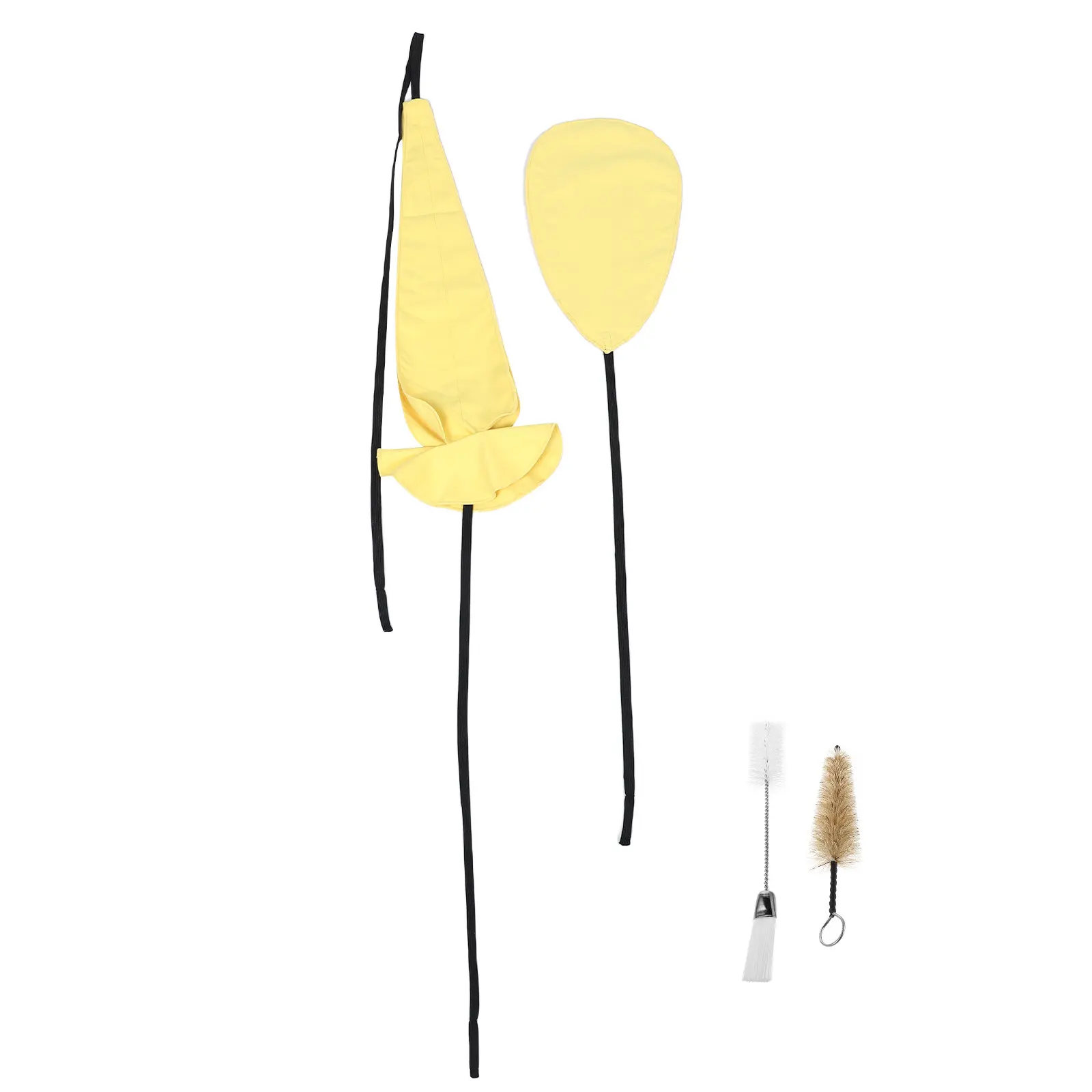 1Set Saxophone Cleaning Kit Efficient Drying Sax Cloth Mouthpiece Brush for Alto Tenor Soprano Woodwind Instruments Portable