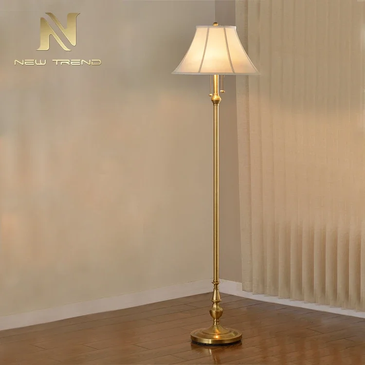 YyhcHome Interior Estilo Moderno Decoração Lâmpada de Pé Metal Latão Led Lâmpada de Piso