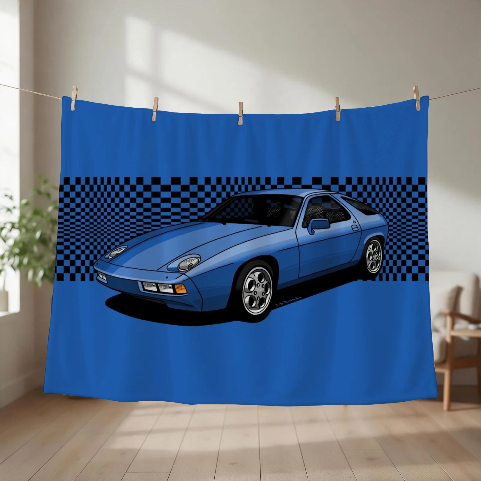 German sports car Throw Blanket Flannels Luxury St bed plaid Sofa Throw Blankets