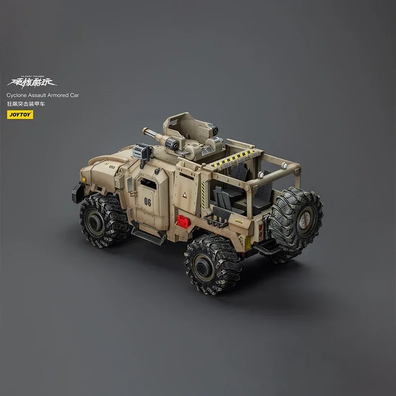 JOYTOY Action Figure Cyclone Assauit Armored Car Model Movable Personnel Carrier Toys Multipurpose Collection Ornament