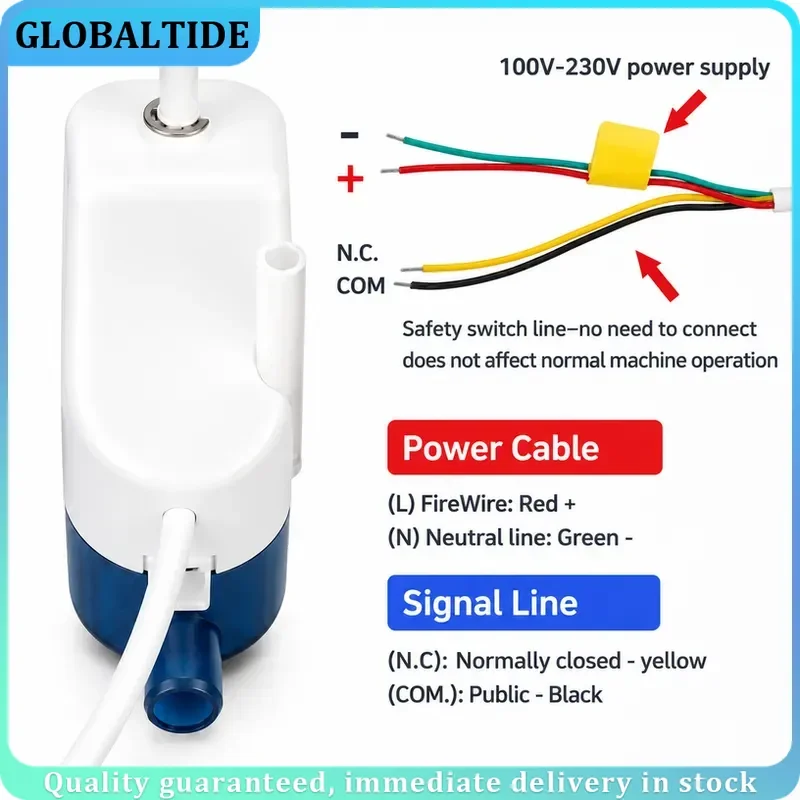 220V 24L/H 40L/H Automatic Ultra-quiet Condensate Pump RS-24C/40C Condensate Lift Pumps 1-3P on-hook Air Conditioner Drainage