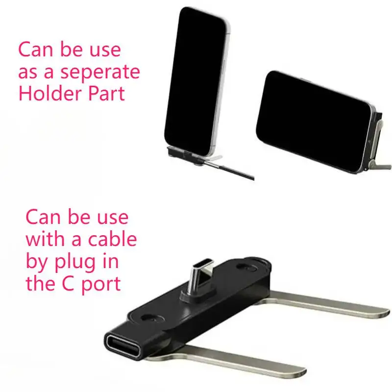 

240w USB Type C Cable Organizers Invisible Holder Bracket Stand Support Cable Charger Core Fast Charging Wire Kit for IPhone 17