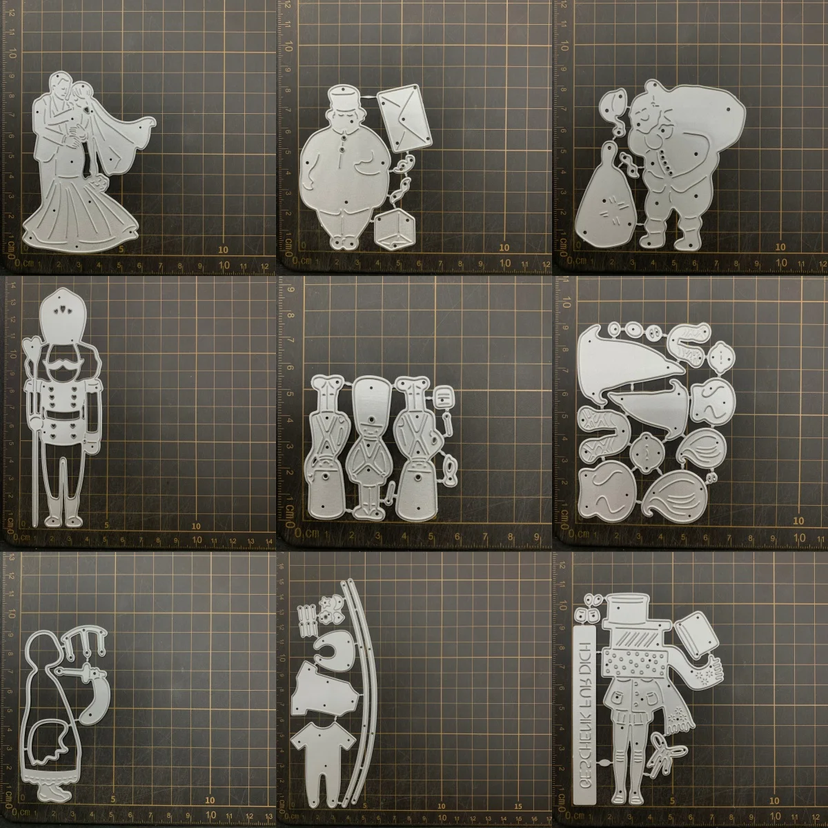 9 kinds Postman Gift Child Metal Cutting Dies Stencils For DIY Scrapbooking Decorative Embossing Handcraft Die CutsTemplate