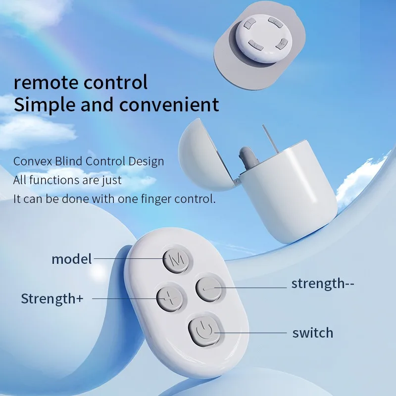 Rechargeable Portable Remote Control Pulse Massage Pad Mini Massager For Cervical Back Waist Leg