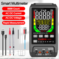 ZL116 Smart Digital Multimeter AC DC Voltage Tester Current Capacitance Ohm NCV Temp Hz Auto Range Multimeter USB Charge Tester