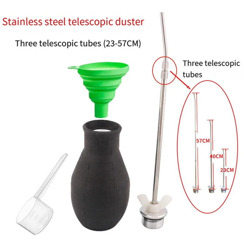 ABRS-農業花粉媒介者電球ダスター噴霧器昆虫ダスター有機園芸農業供給家庭用粉末アプリケーション