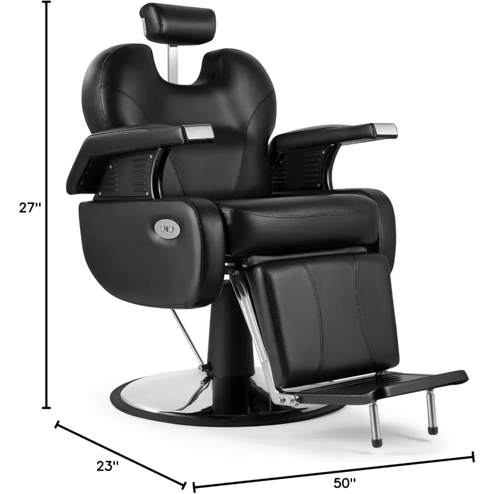 كرسي حلاقة كهربائي احترافي، كرسي صالون هيدروليكي عالي التحمل، كرسي حلاق مستلق #2