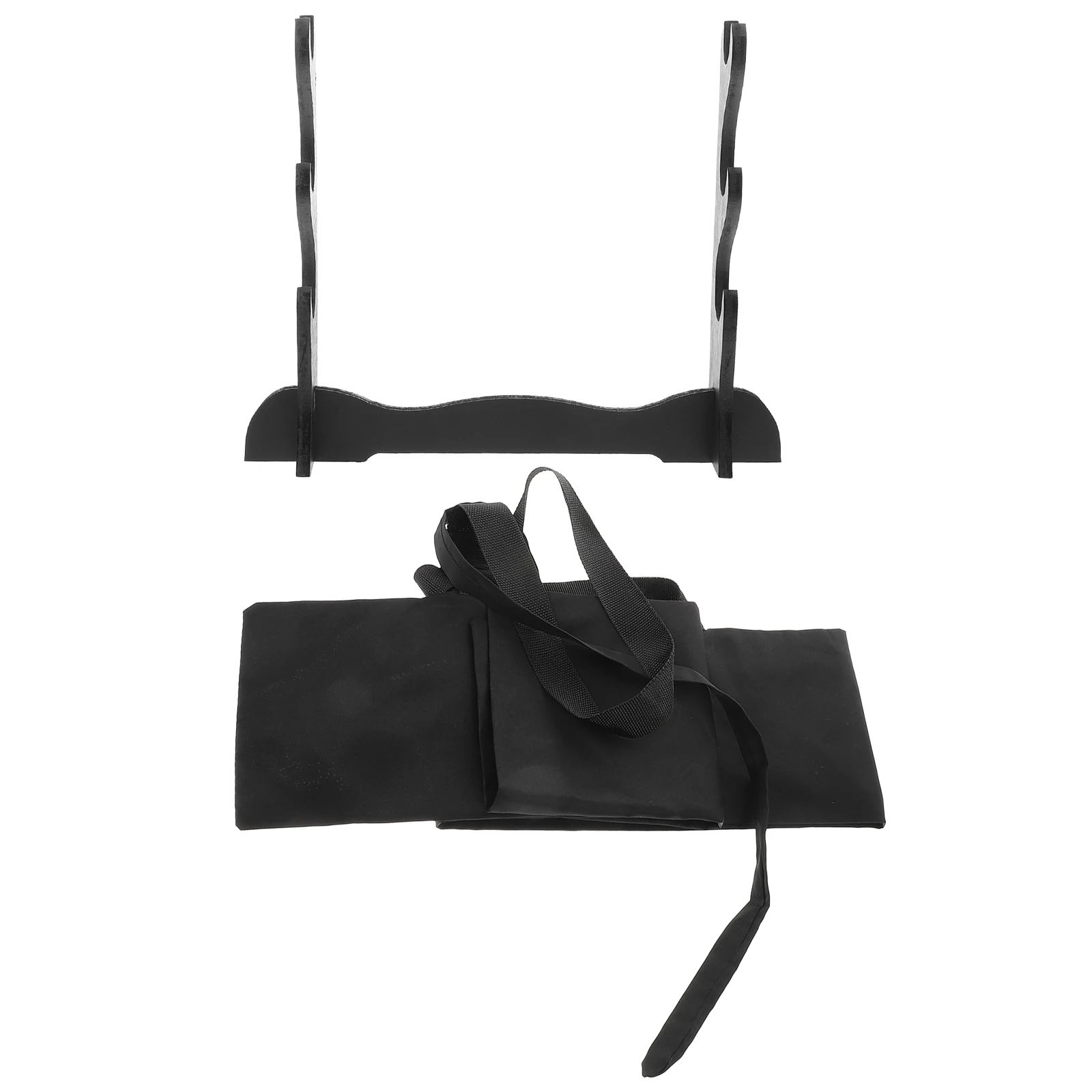

Sword Holder Bag Medieval Stand Single Hanger Storage Set Desktop Cloth Knife Rack Back