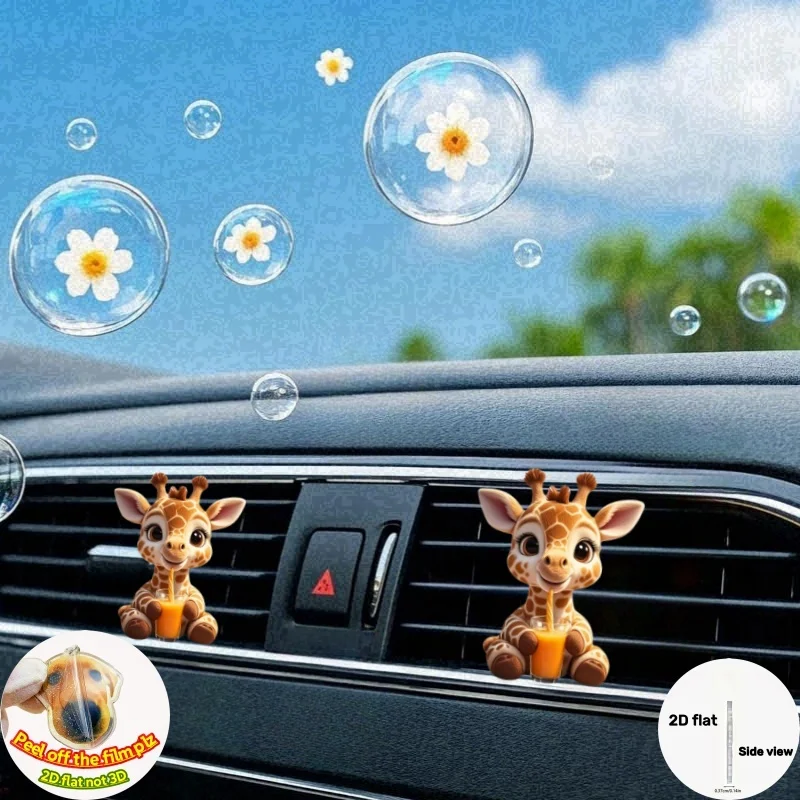 

2D Flat Acrylic Car air freshener car interior diffuser perfume acesorios para autos duft parfum party decor Labor Thanksgiving