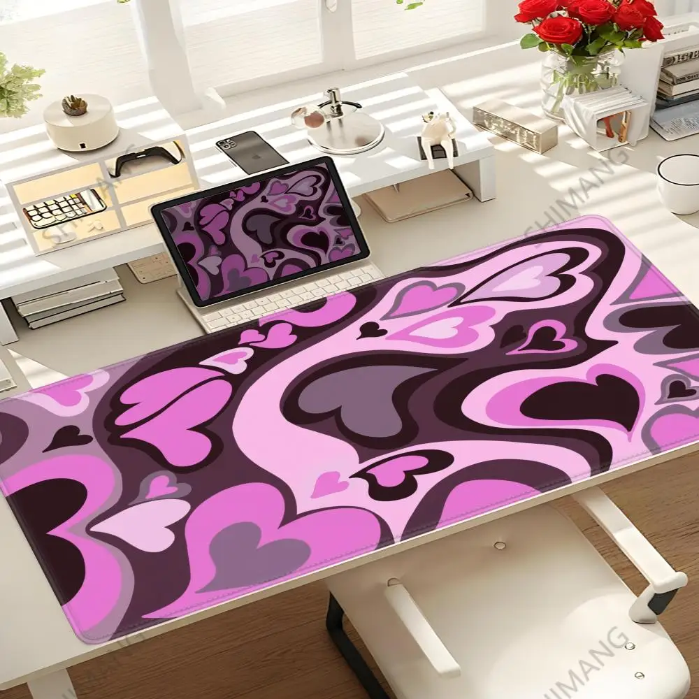 

Coffee Love Heart Cute Natural Rubber Gaming Mousepad Desk Mat Size For Game Keyboard Pad For Gamer