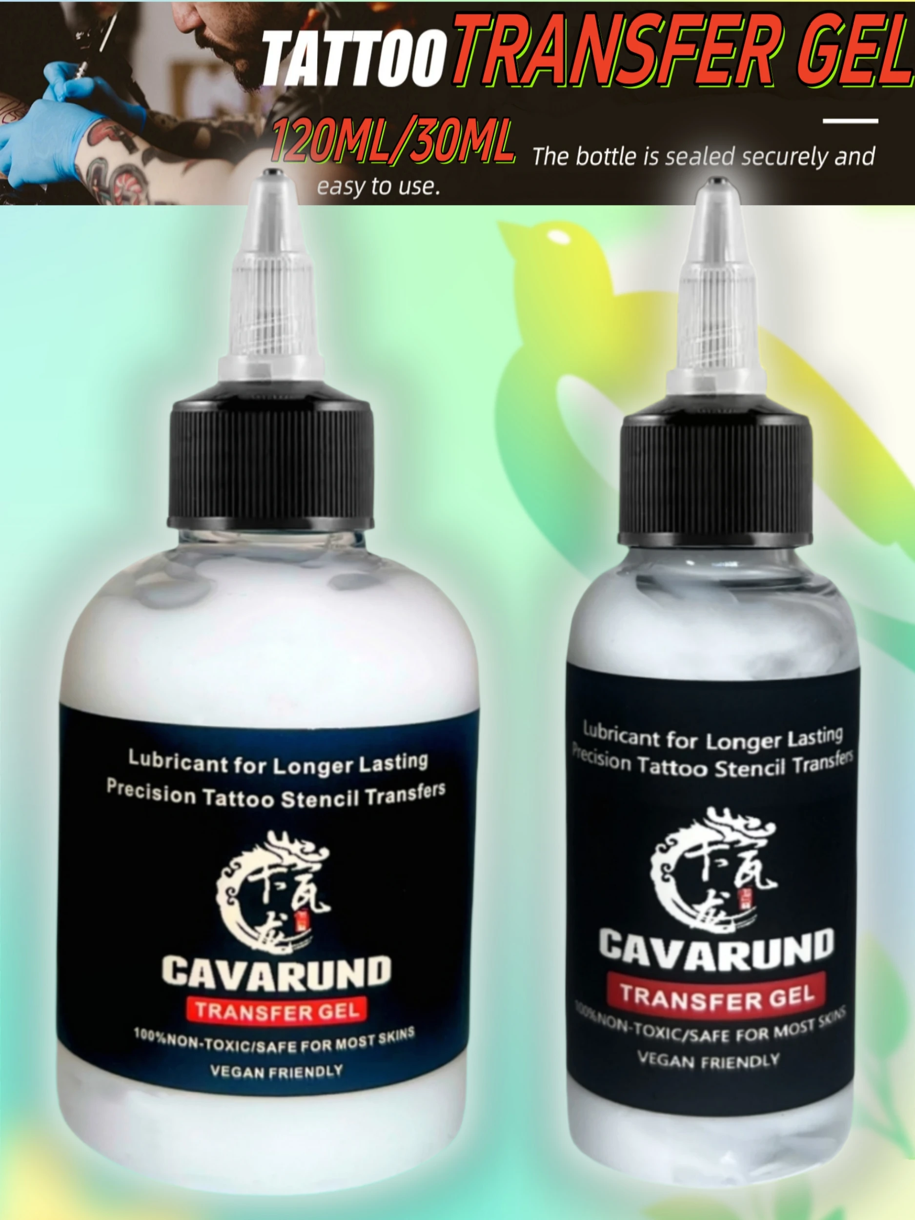 Gel de transfert de tatouage, copieur thermique, pochoir de tatouage professionnel, Solution magique, crème, fourniture de tatouage, 120ML, 30ML