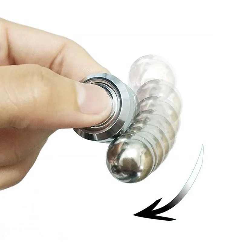 Metall-Fidget-Spinner für Erwachsene, Schreibtisch, Stressabbau-Spielzeug, hypnotischer kinetischer Gyro, geräuschlos, Büro, Dekompression, Geschenkidee für Kinder