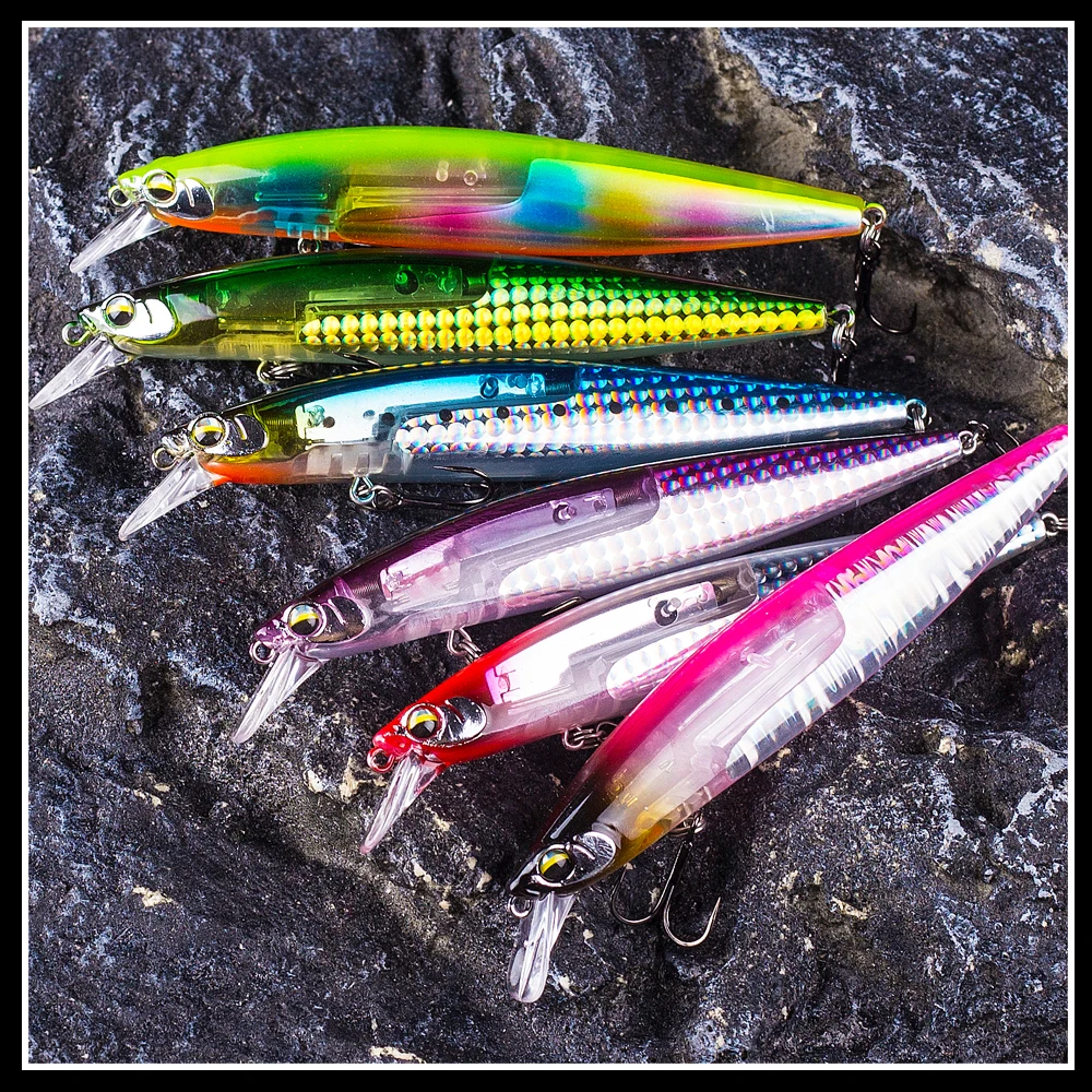 Dr.Holife, 1 Uds., señuelo de pesca Minnow con fundición larga, 13CM, 19G, cebo Artificial, señuelo de pesca de plástico duro, flotador, aparejos de cebo Jerk