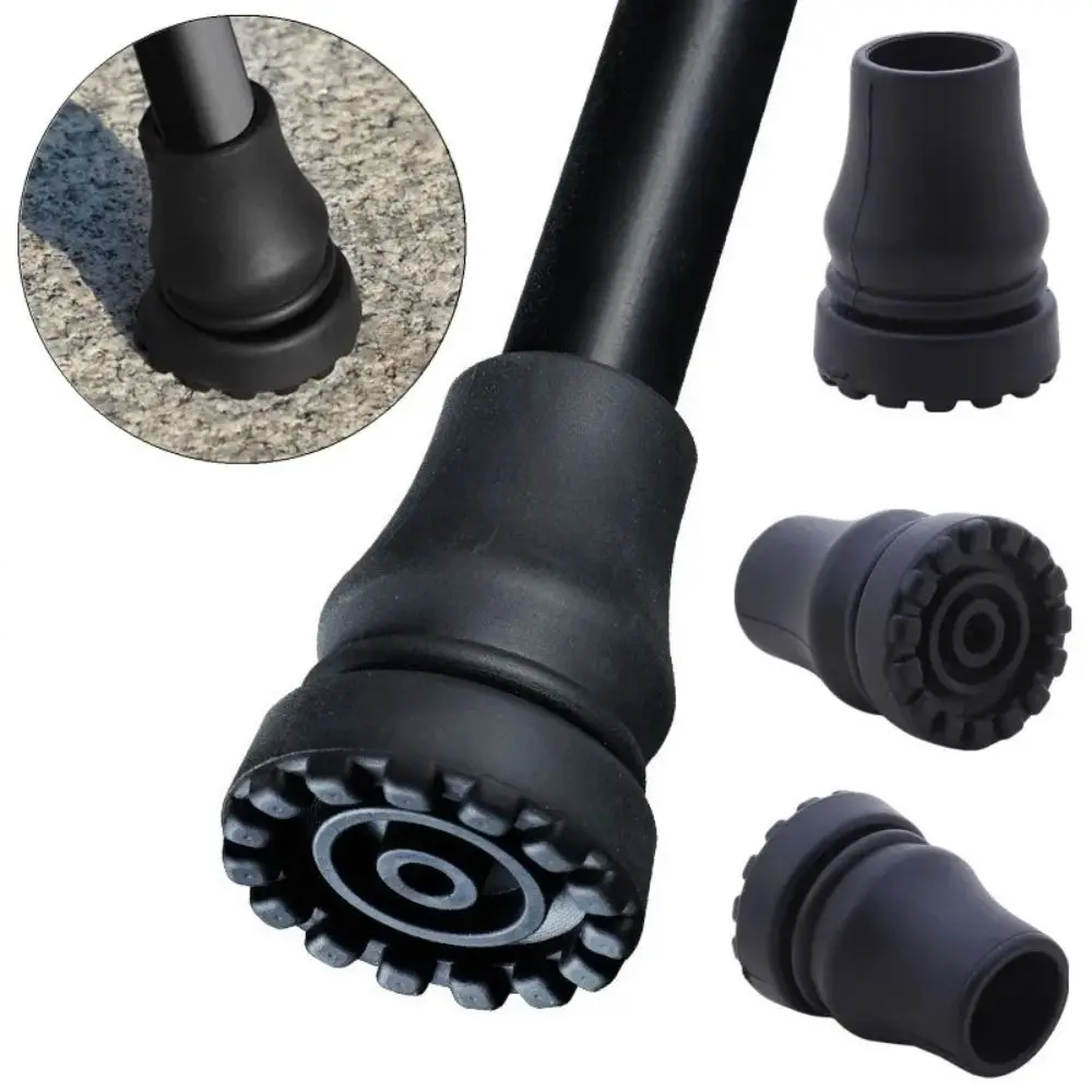 Non-Slip Rubber Pad Cap Antiskid 16-22mm Walking Stick Cover Protector Durable High-quality Trekking Pole Tip Cover