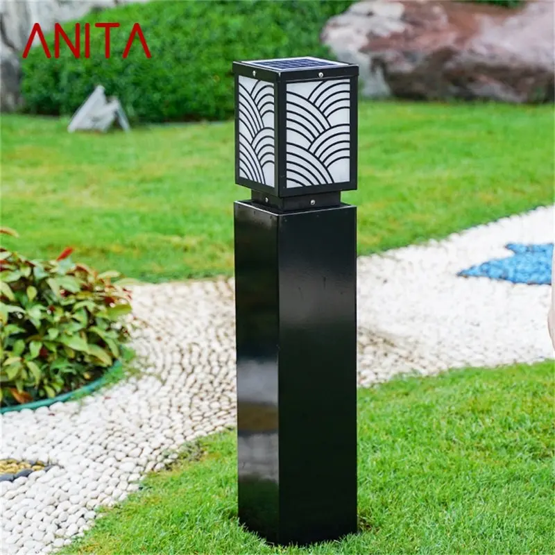 

ANITA Outdoor Lawn Lights Retro Black Garden Lamp LED Waterproof IP65 Home Decorative for Duplex