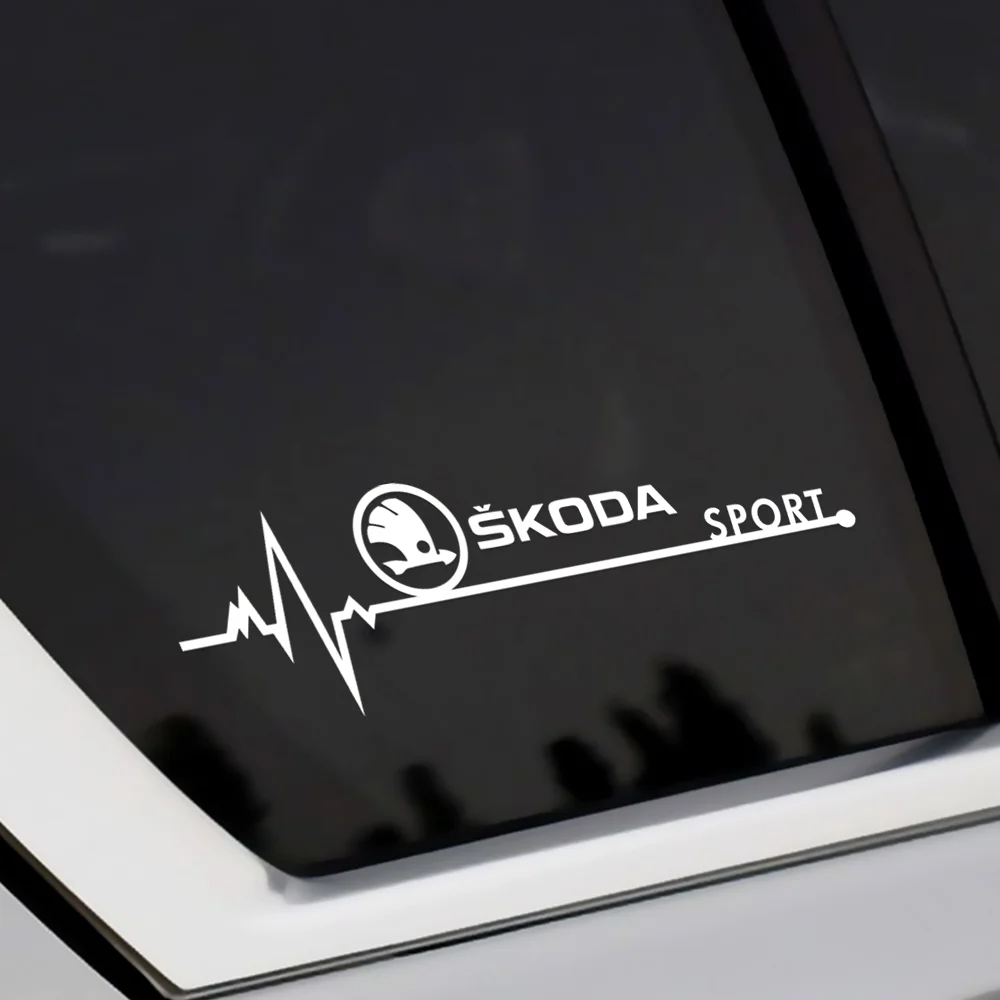 Car PVC Both Side Window Sticker Sport Logo DIY Decoration Film For Skoda Octavia S Fabia Rapid Yeti Superb A5 A7 VRS VII Kodiaq