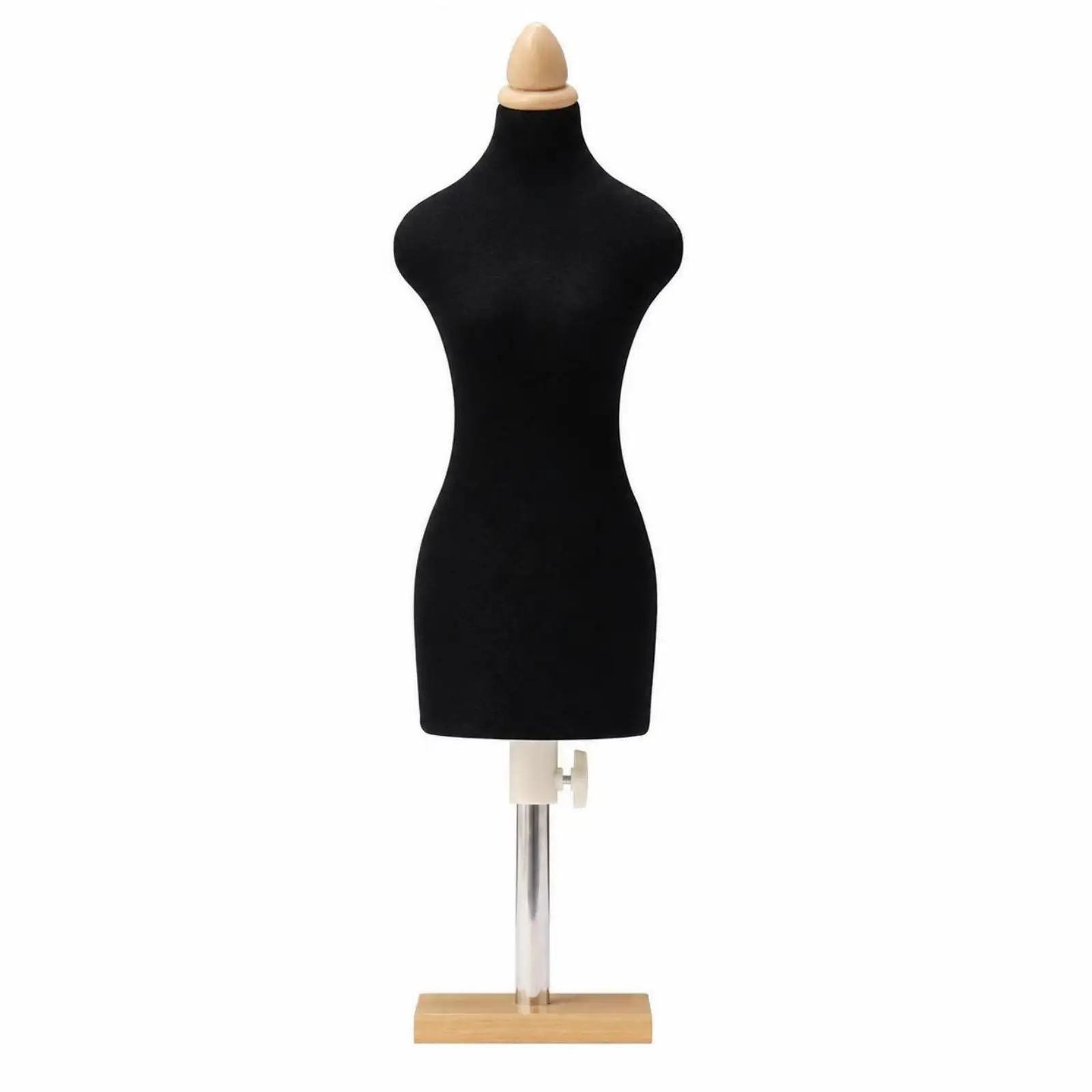 Half-Scale Dress Form Pinnable Mini Dress Form with Sewing Accessories Miniature Mannequin with Stand Height-Adjustable