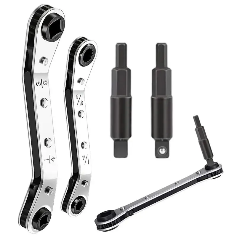 

Ratchet Wrench Refrigeration Repair Tool Multifunctional Precision Ratchet Wrench Set For HVAC Plumbing Home Industrial