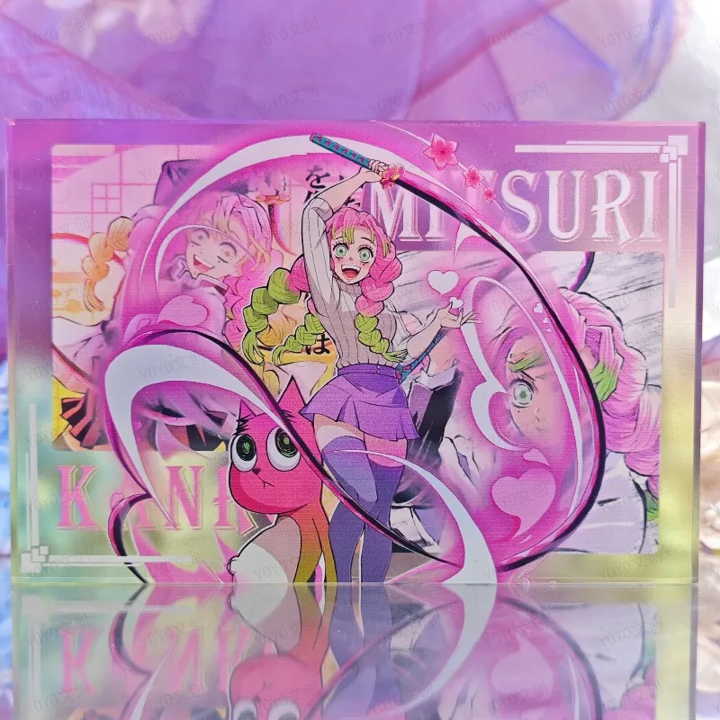 

Demon Slayer Acrylic Brick Akaza Kamado Nezuko Kanroji Mitsuri Anime Peripheral Creativity Crystal Card Brick with holes