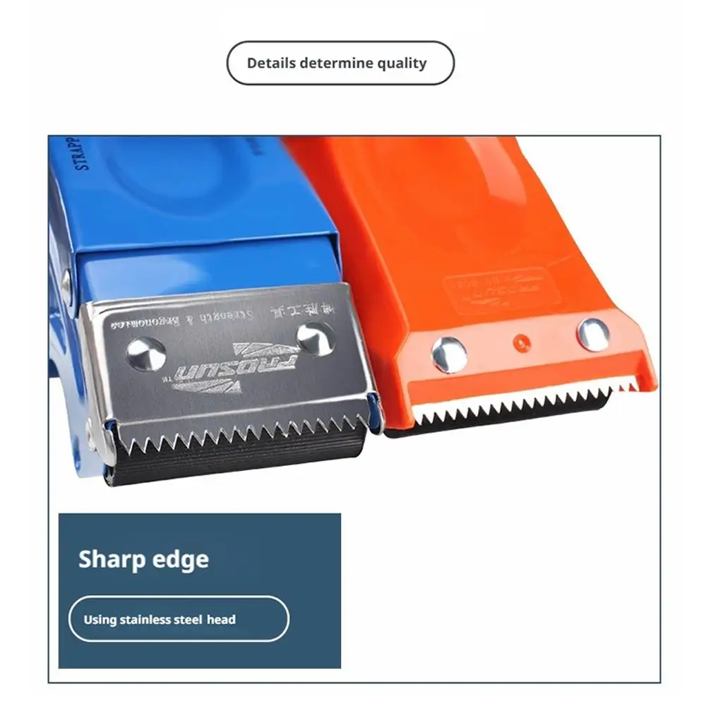 Taglierina per dispenser di nastro adesivo per ufficio da 5 cm Confezione stazionaria Taglierina per nastro trasparente Sigillante per nastro sicuro e previsto 2025