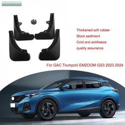 Mudguards Mud Flap Flaps Splash Guards Fender Protector Cover Kit Trim For GAC Trumpchi EMZOOM GS3 2023 2024 Car Accessories