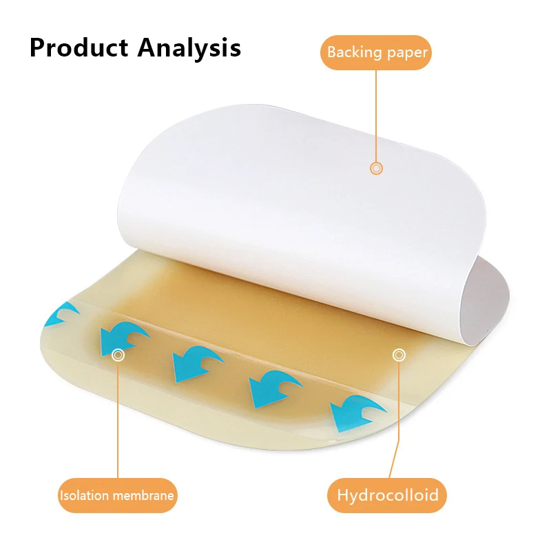 Borde de vendaje hidrocoloide, tipo de presión, aplicación de talón, blíster autoadhesivo, tirita, corrector Invisible, máscara de tatuaje