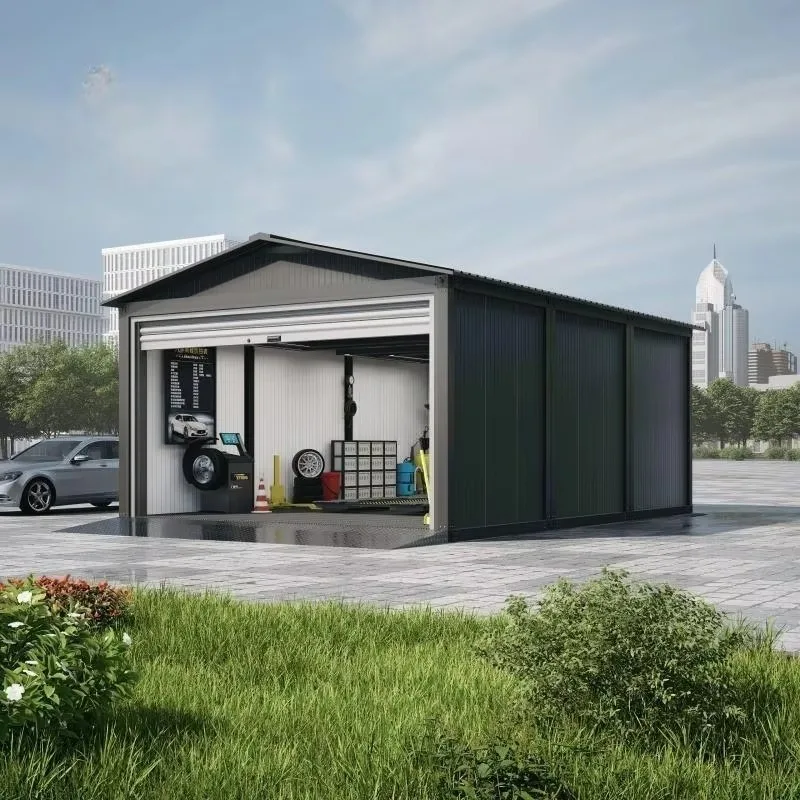 25' X 33' Double Garage Metal Barn Shed Side Entry Door Portable Garden Furniture Discontinued-Replaced TMG-MS2630 2641 Prefab