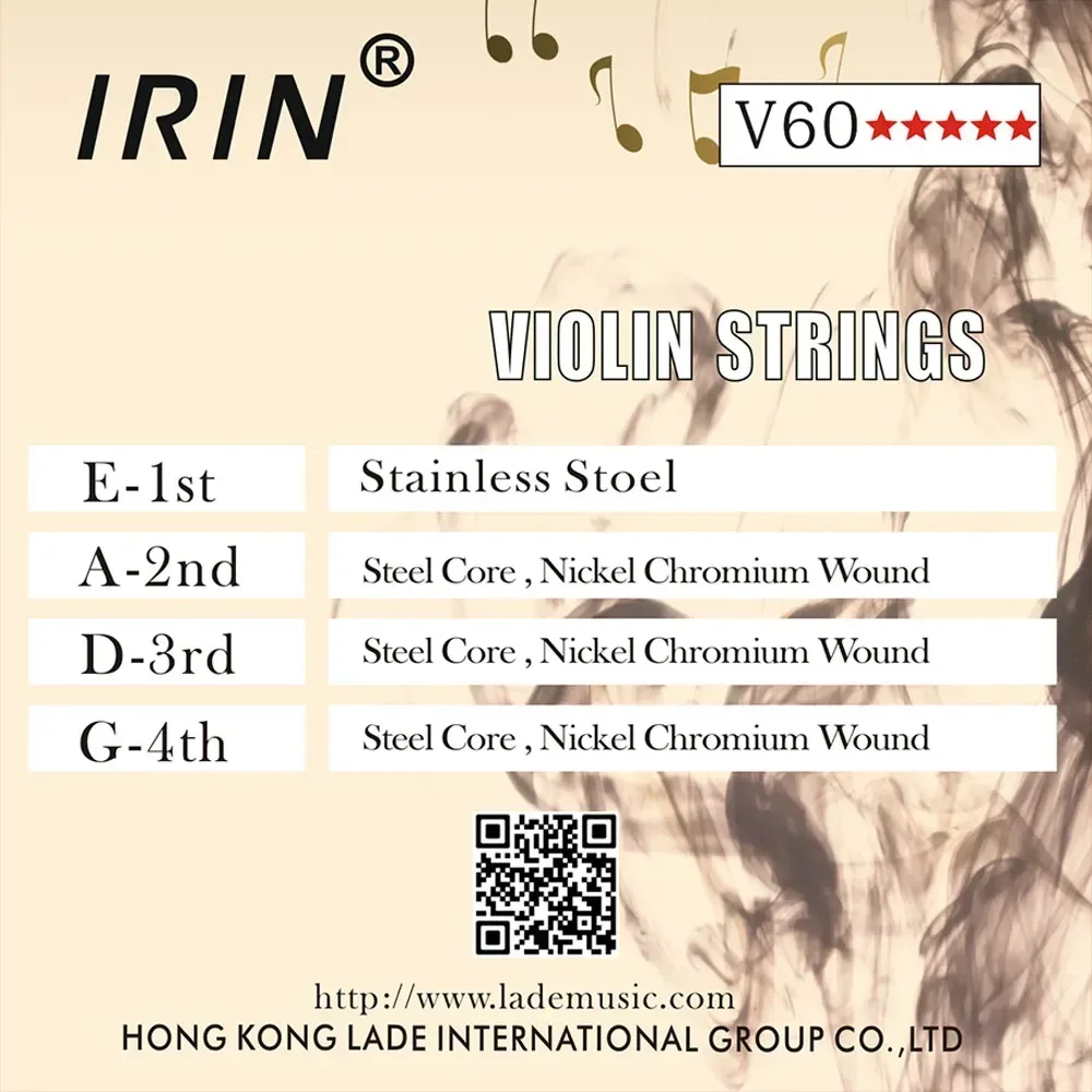 IRIN Violinsaiten, Viola-Cellosaiten (E-A-D-G), Neusilber, professionelle Anfänger zum Üben von Violinsaiten, Violinzubehör – Detail 2